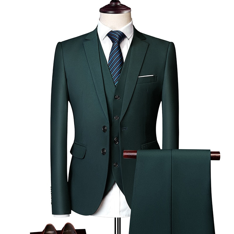 Three-Piece Slim Fit Suit