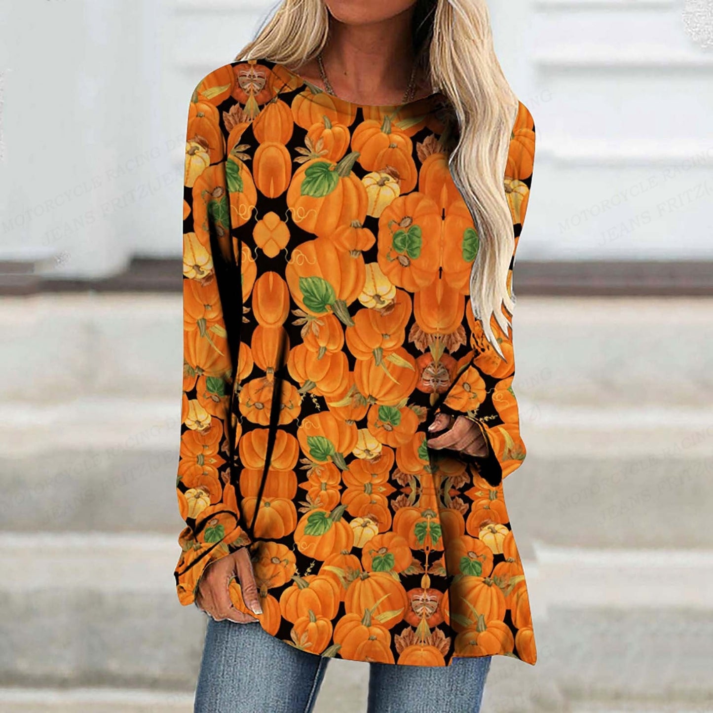 Long Flow Halloween Shirt