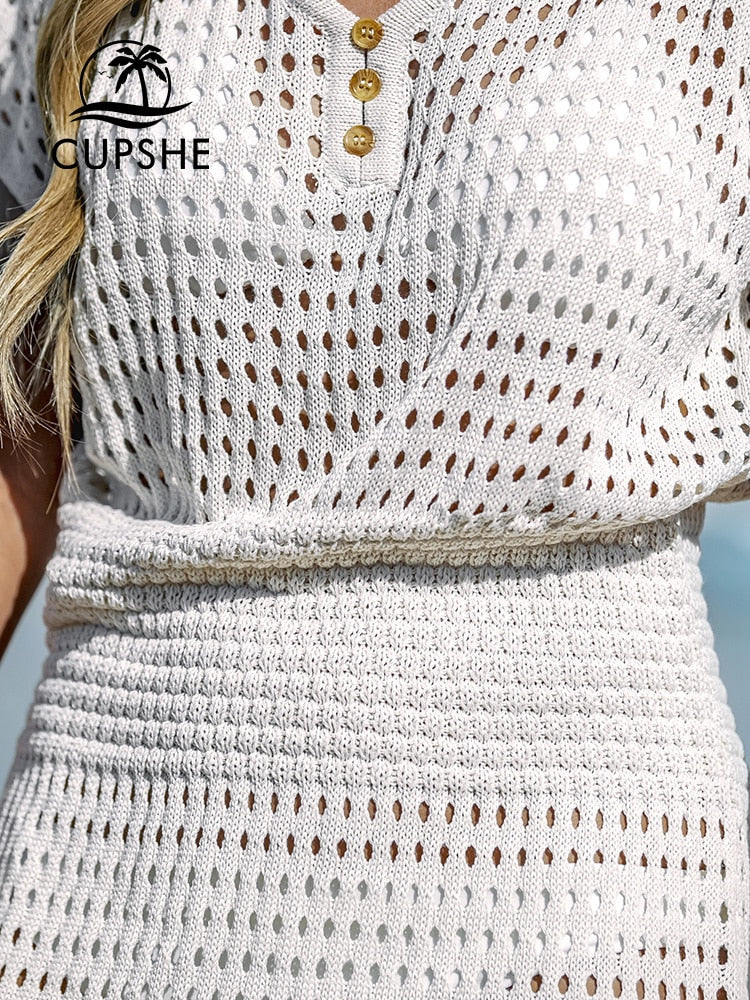 Crochet Cutout Coverup