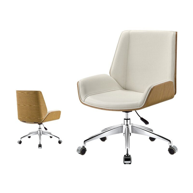 Mid-Back Bentwood Office Chair
