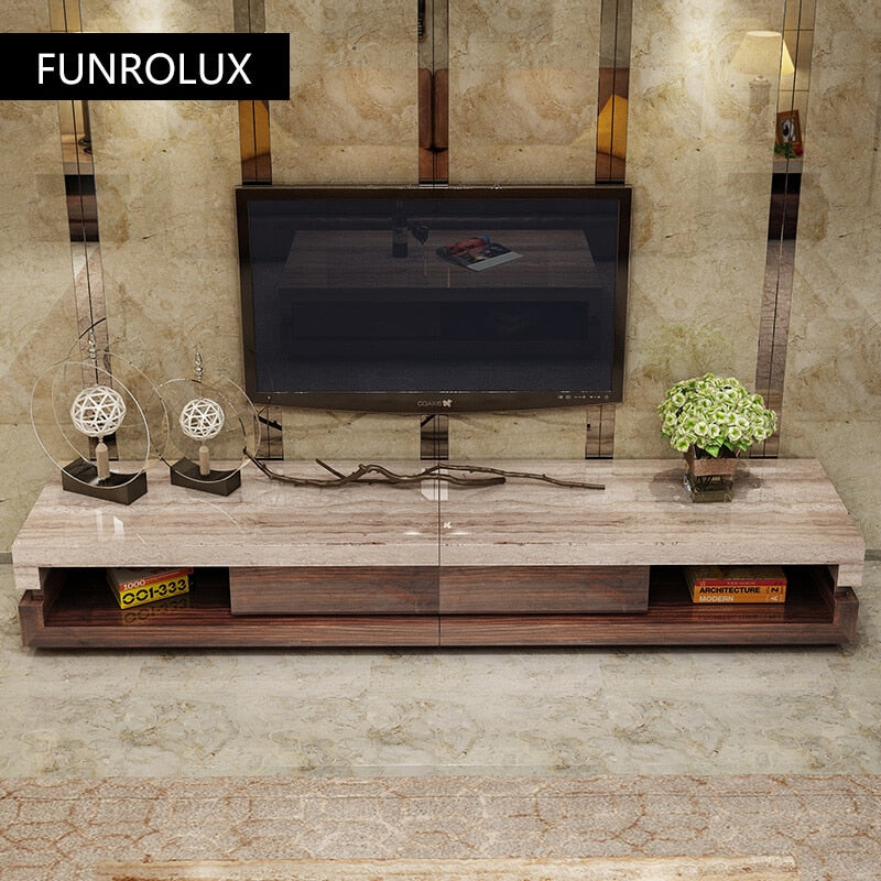 FUNROLUX Marble TV Cabinet