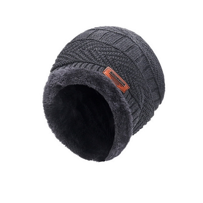 Fleece Knitted Beanie