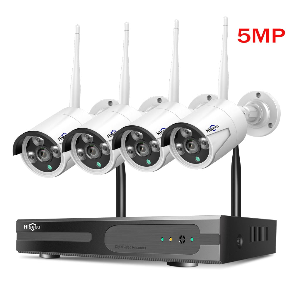 Hiseeu 5MP WiFi CCTV Camera Kit