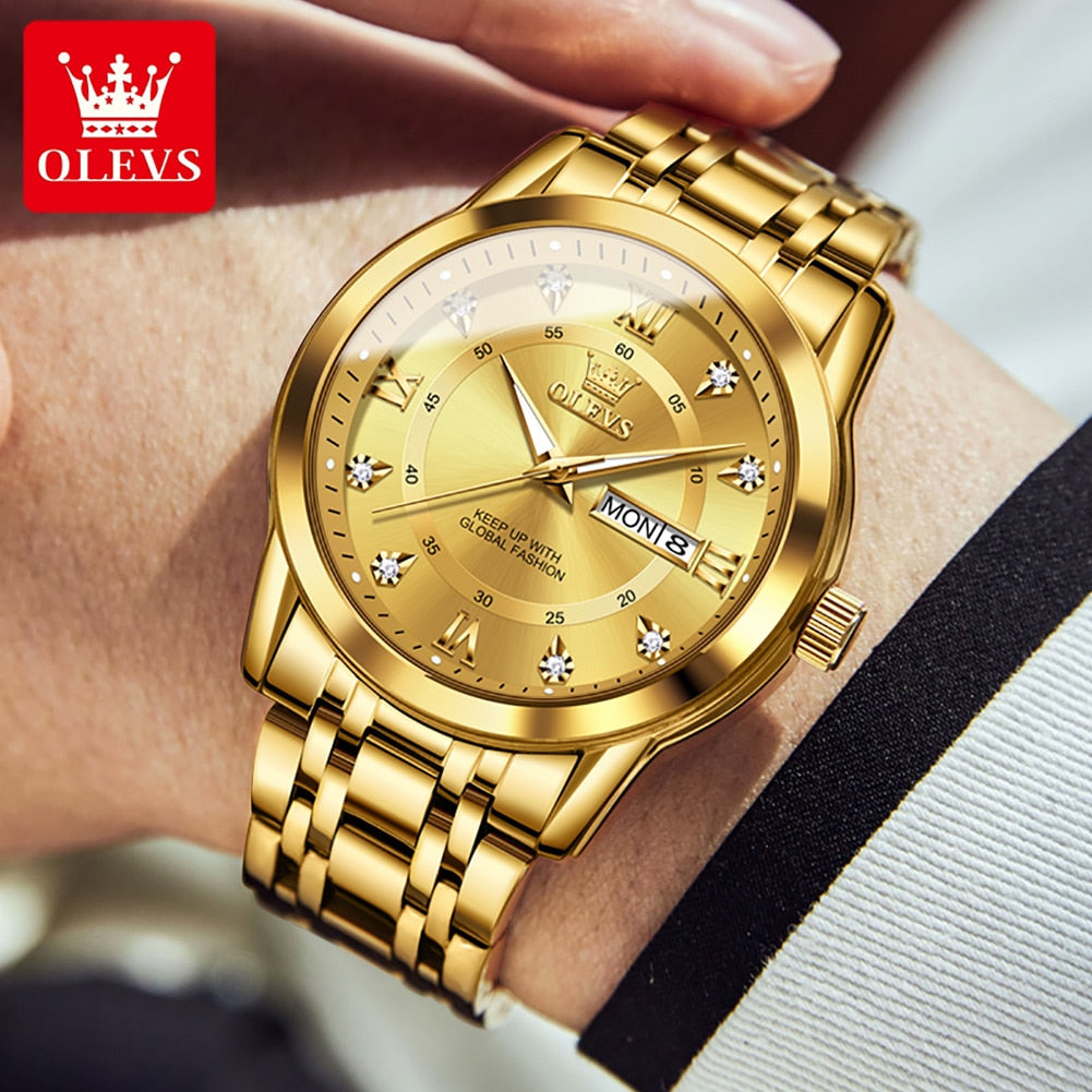 OLEVS Luminous Gold Watch