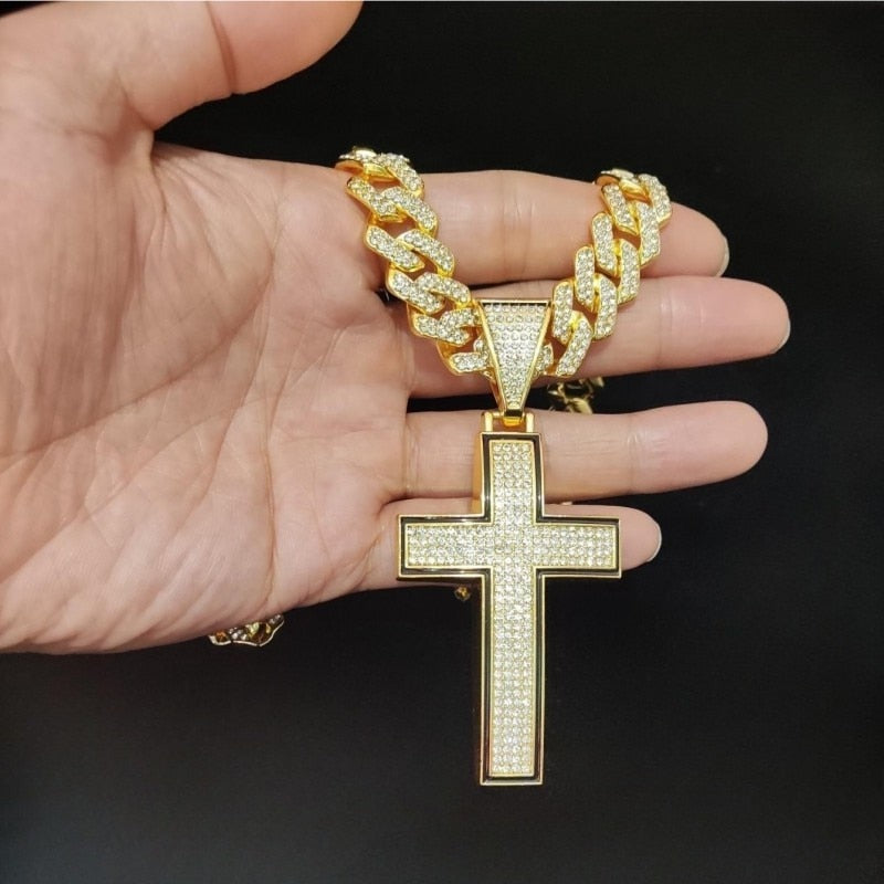 Cuban Hip Hop Cross Pendant