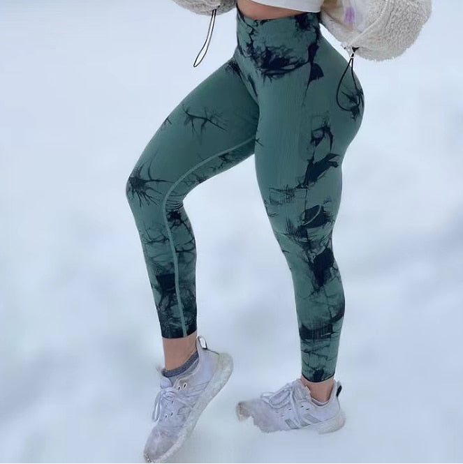 21 Color Tie Dye Seamless Leggings
