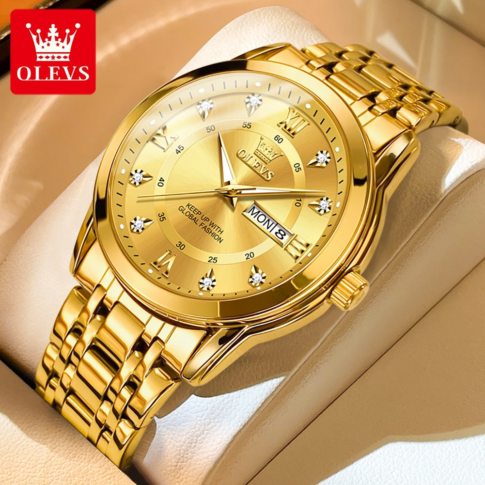 OLEVS Luminous Gold Watch