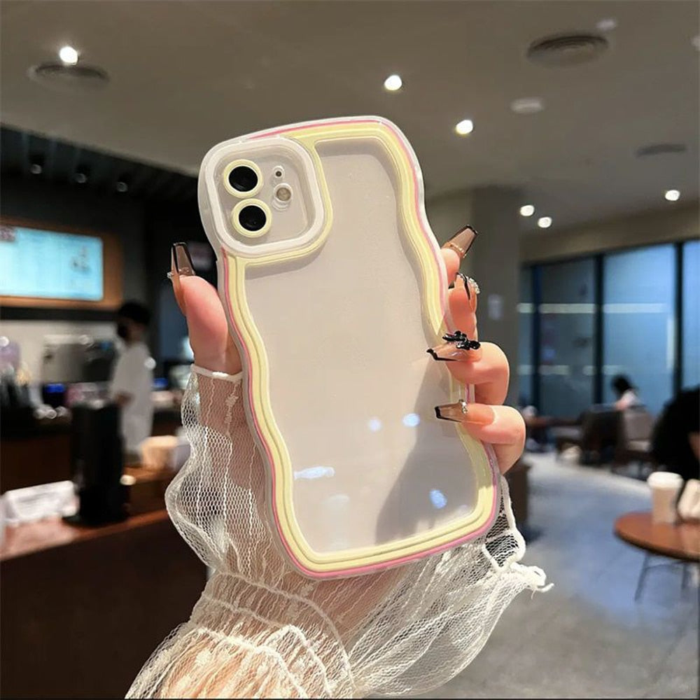 Transparent Wavy Samsung Galaxy Case