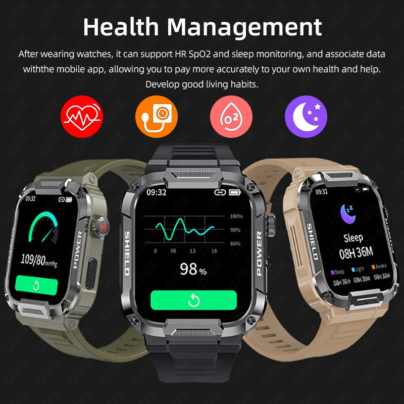 LIGE Smart Military Watch