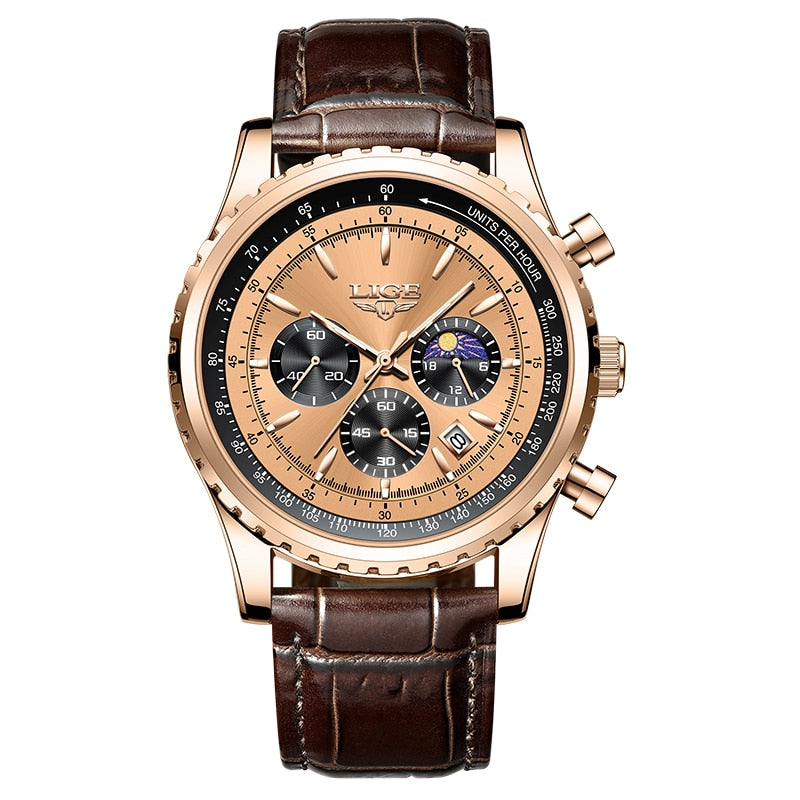 2023 LIGE Quartz Lumious Watch