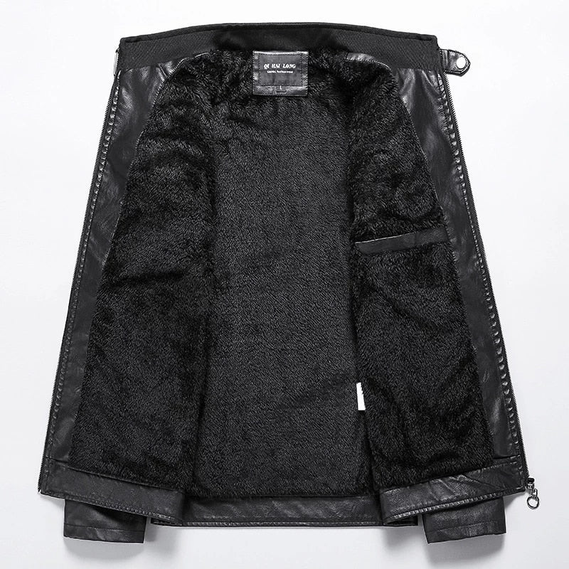 Faux Leather Biker Jacket