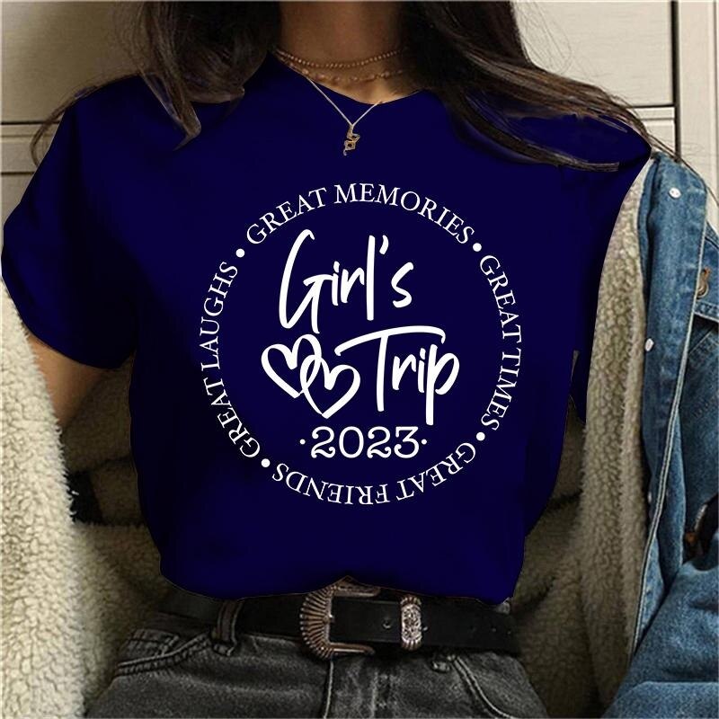 Summer Casual Girls Trip Tee