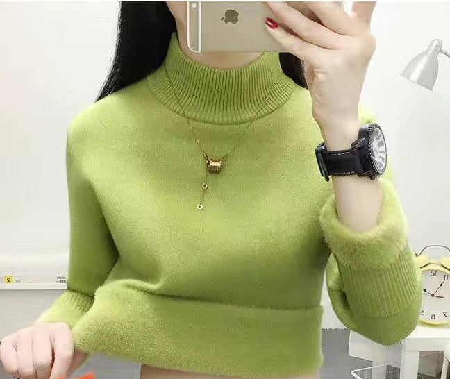 Cable Knit Turtleneck Sweater