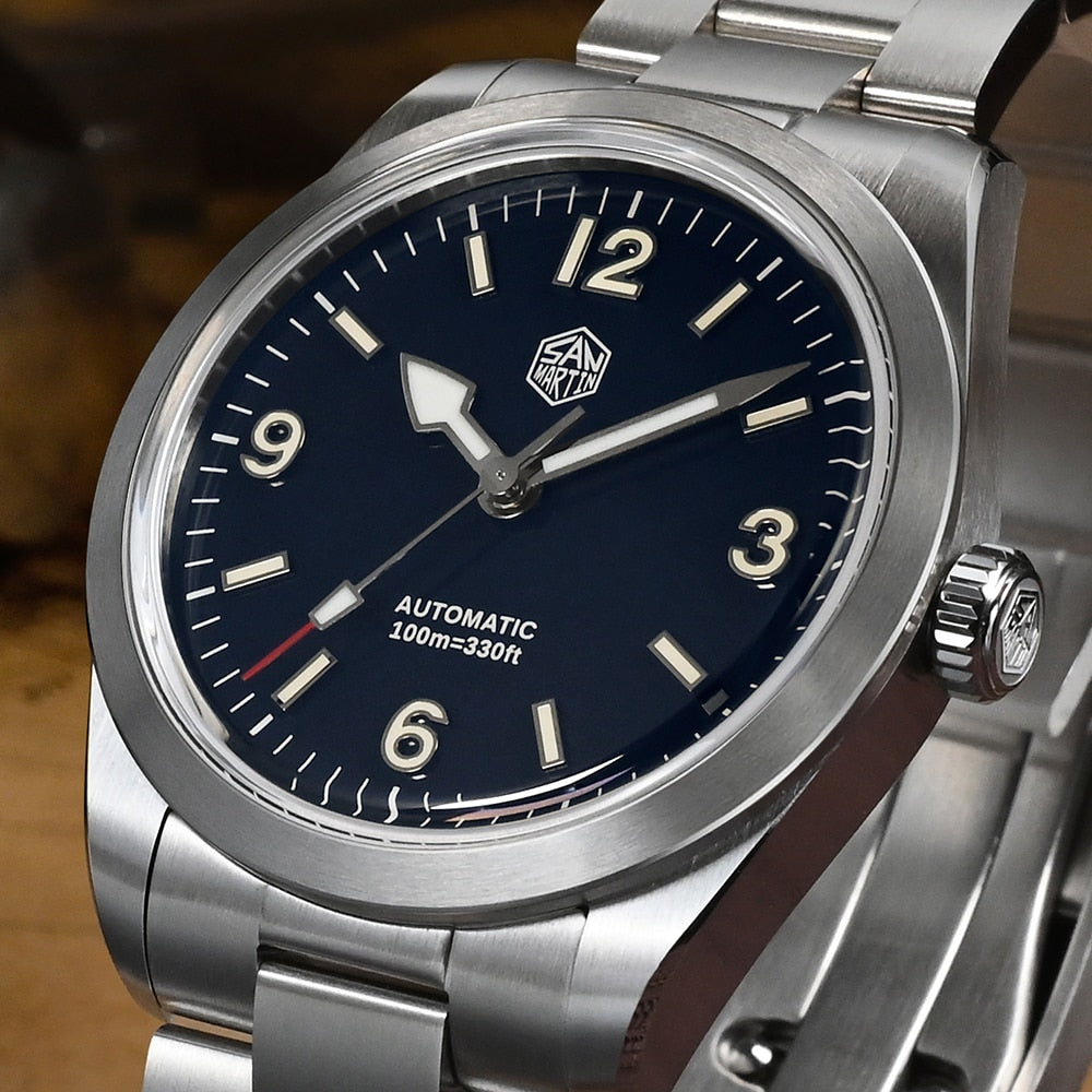San Martin 38mm Vintage Dial Watch