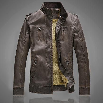 Retro Faux Leather Jacket