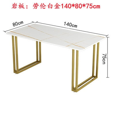 Nordic Gold Legged Dining Table