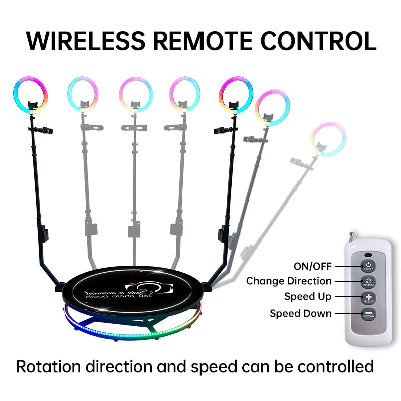 Automatic 360 Photo Booth Degree Camera Spinner