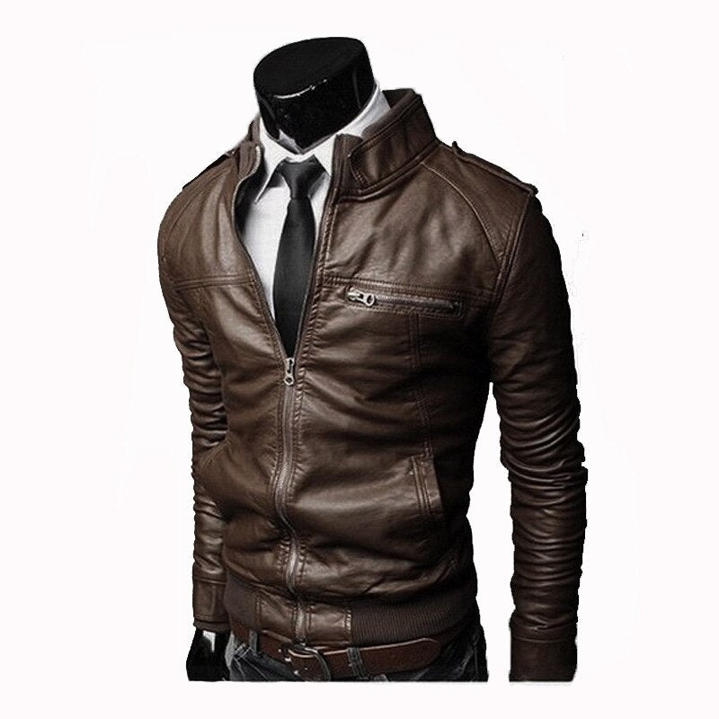 Leather Zipper Jacket