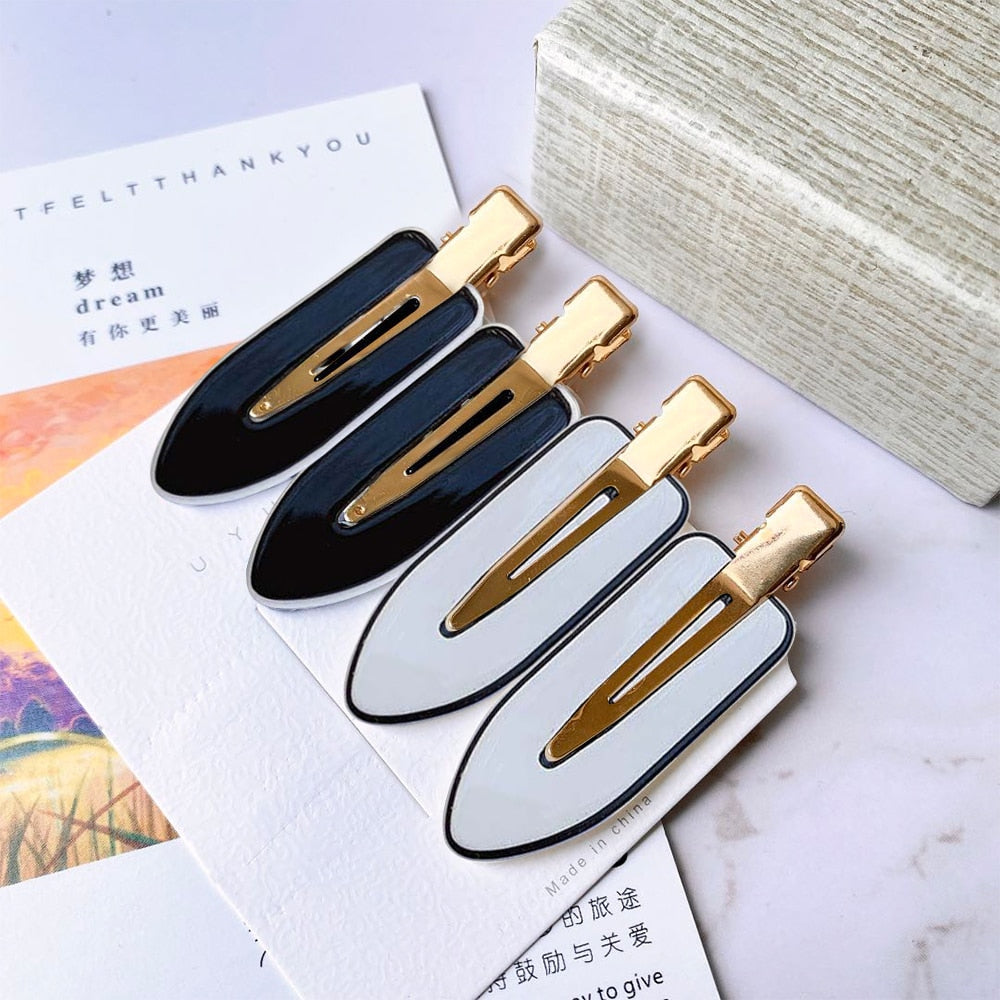 4 Pcs Simple Leopard Hair Clip