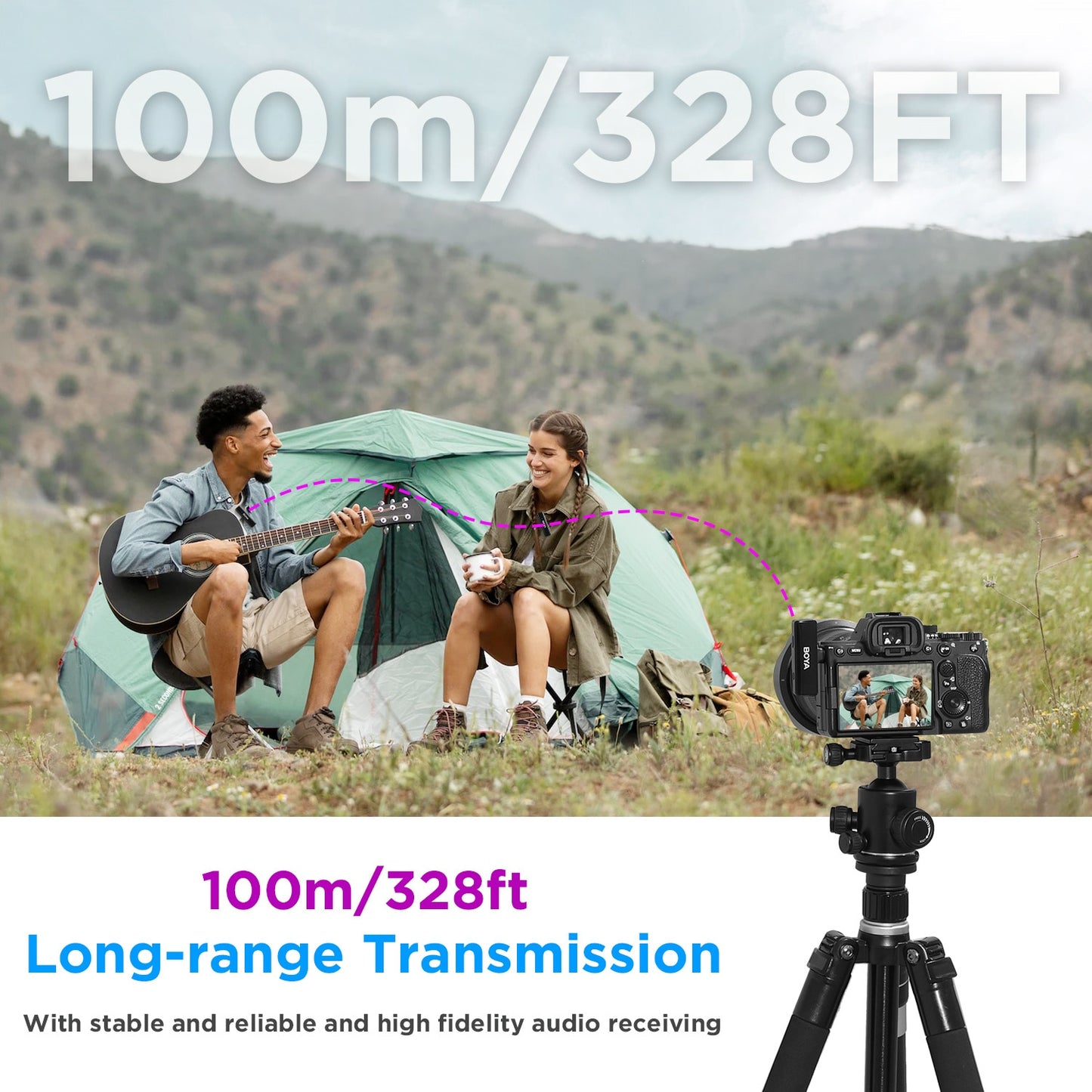 BOYA BOYALINK Wireless Lapel Microphone for iPhone