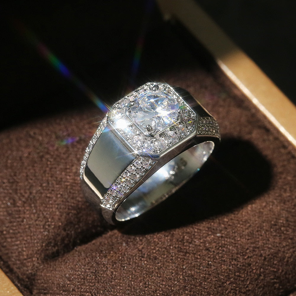 Luxury Crystal Zircon Wedding Ring