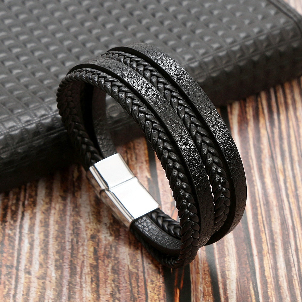 Hot Bead Leather Bracelet