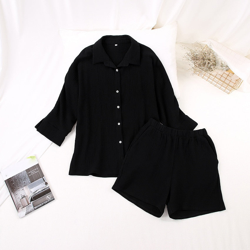 Linen Shorts and Top Set