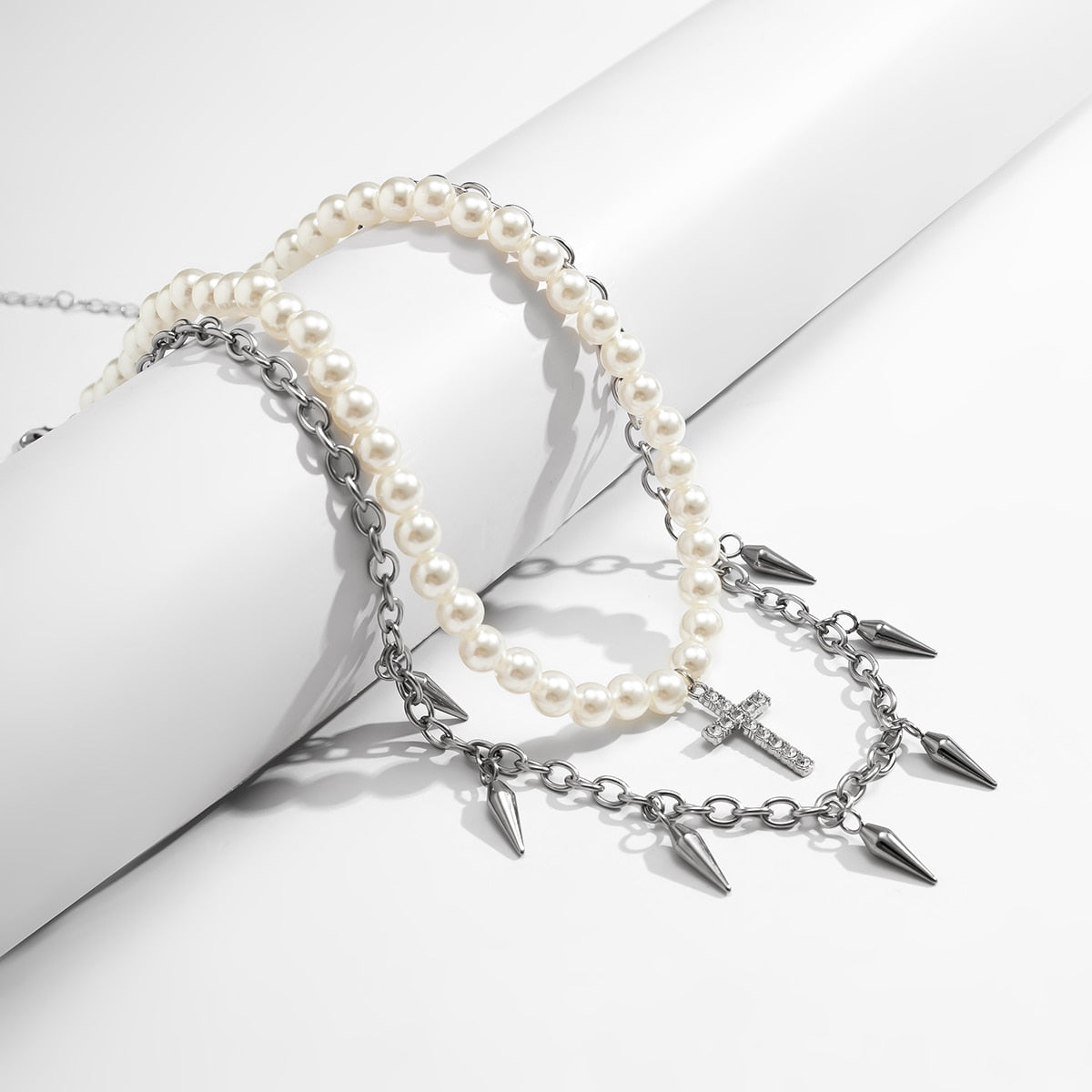 Layered Stainless Steel Choker