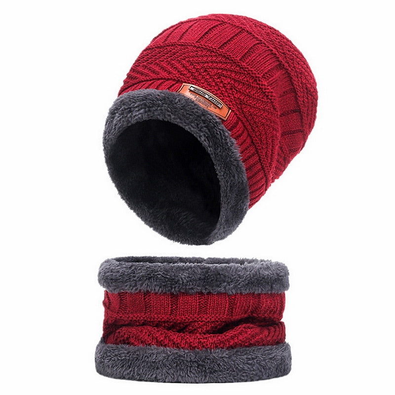 Fleece Knitted Beanie