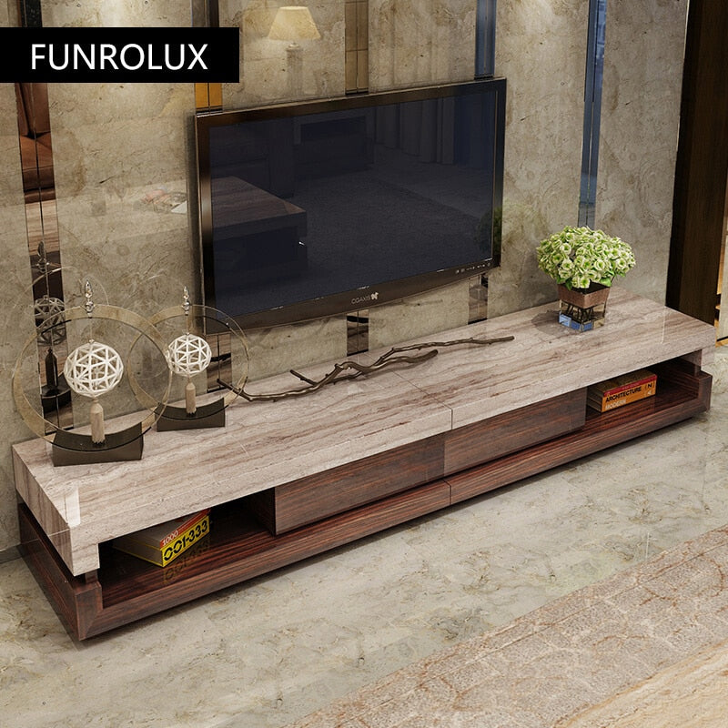 FUNROLUX Marble TV Cabinet
