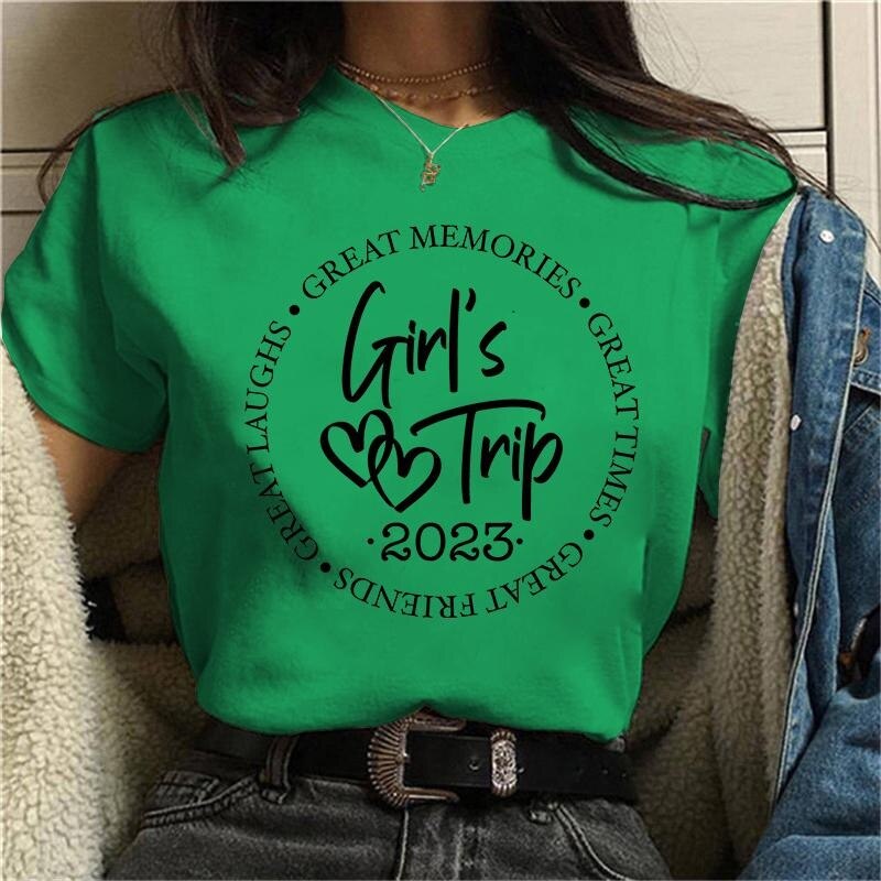 Summer Casual Girls Trip Tee