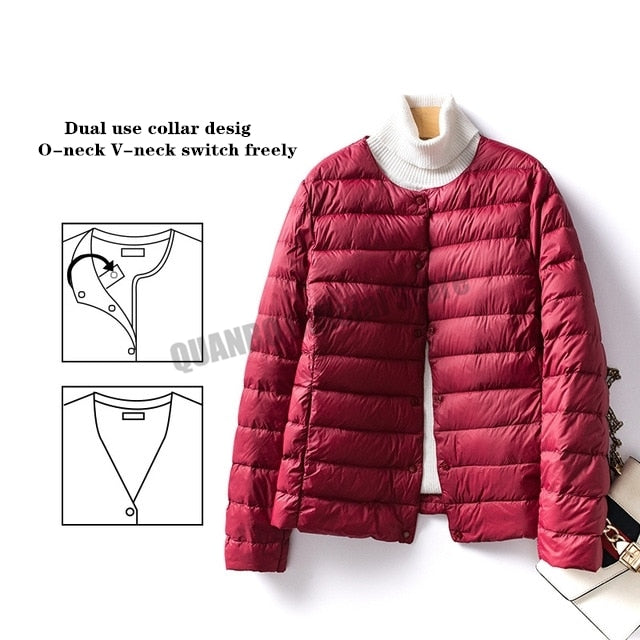 Duck Down O-Neck Jacket