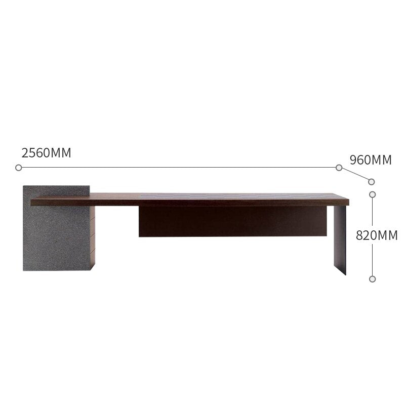 Minimalist Italian Solid Wood Desk