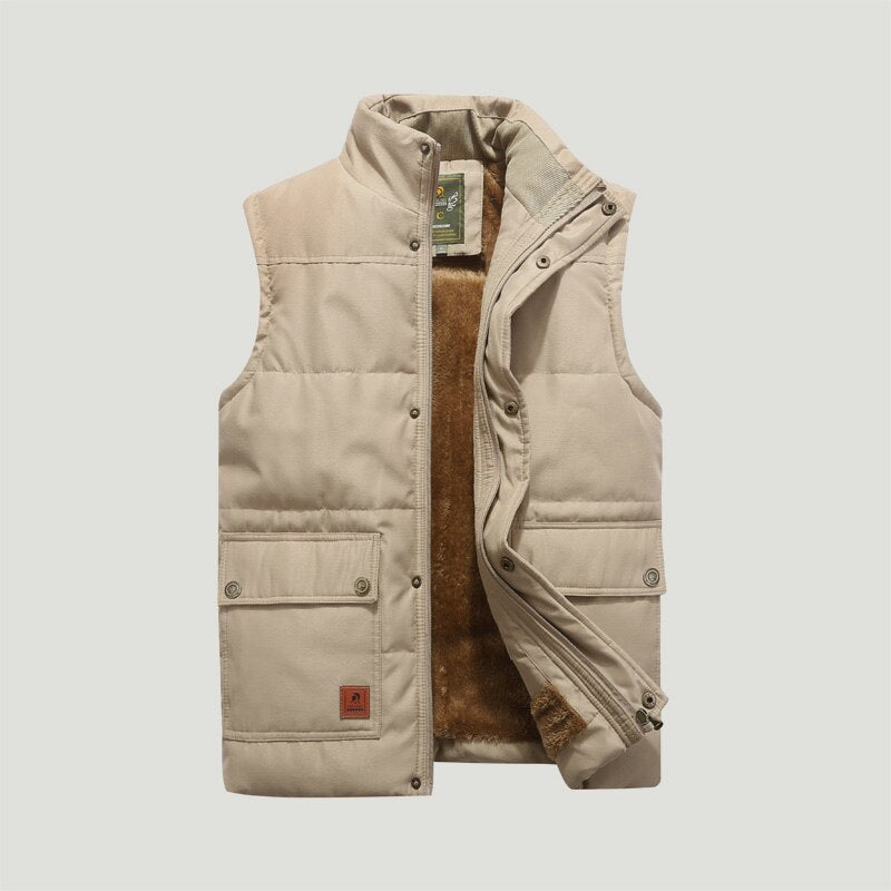 Hooded Black Parka and Vest