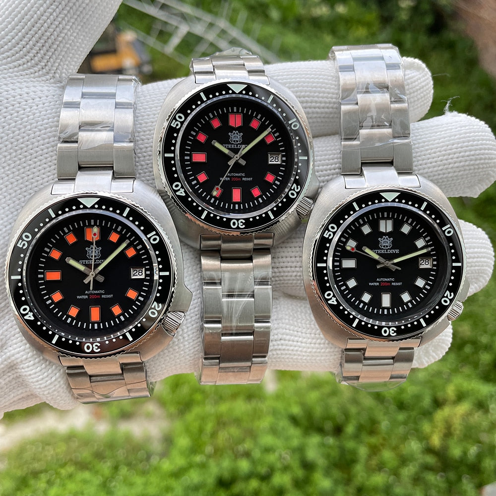 STEELDIVE 44mm Stainless Steel Watch