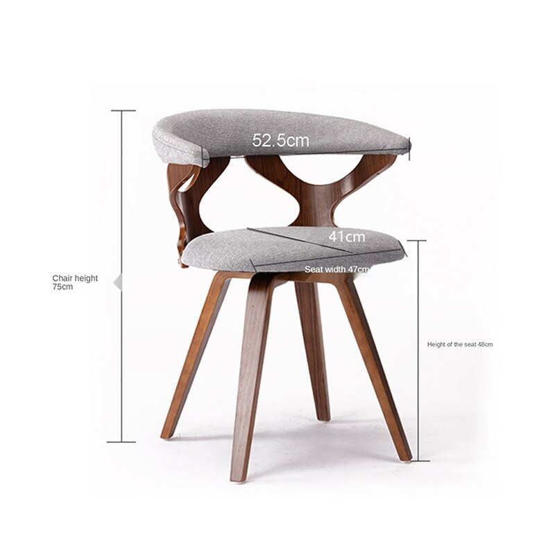 360 Degree Solid Wood Dining Chair