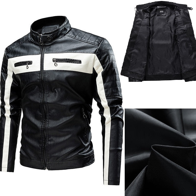 Faux Leather Biker Jacket