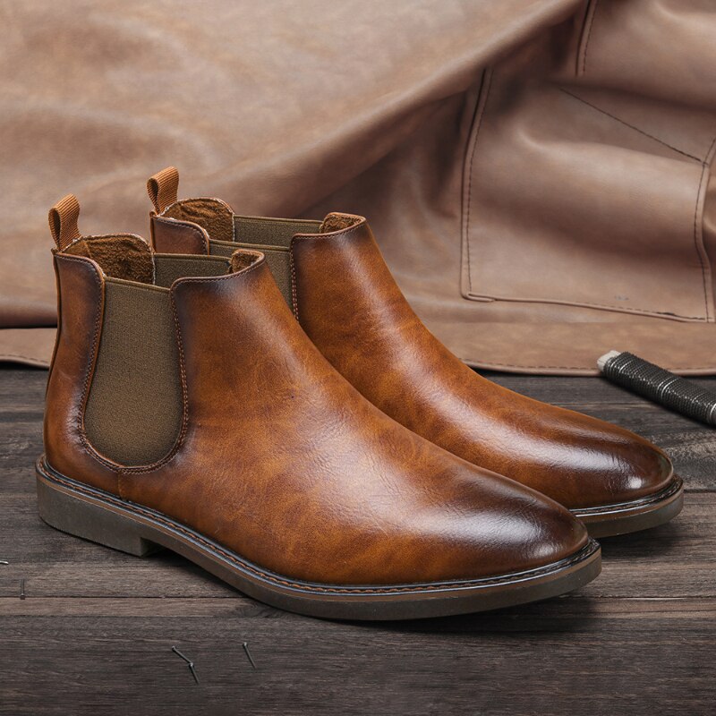 Retro Leather Boots