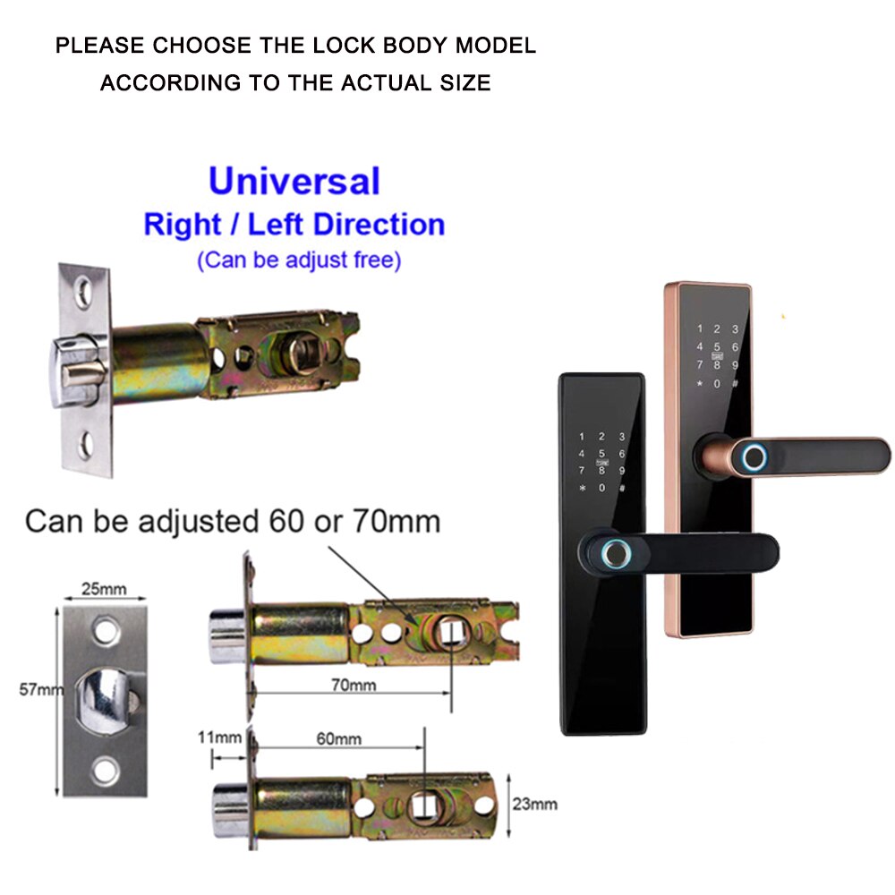 AISUO Bluetooth Fingerprint Smart Door Lock