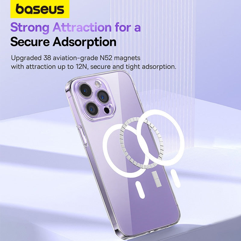Baseus Transparent Magnetic Phone Case for iPhone