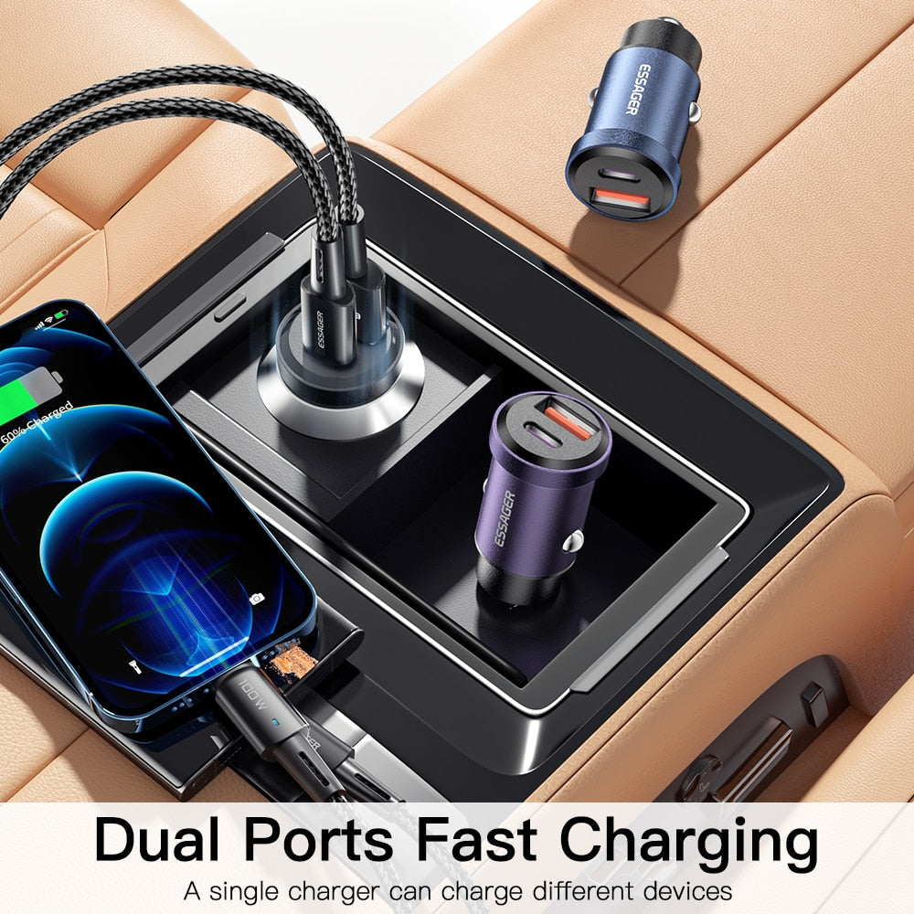 Essager 30W USB Car Charger