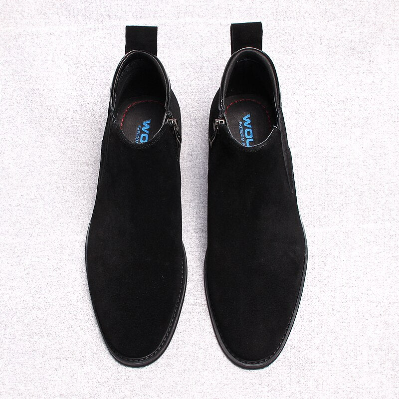 Suede Leather Ankle Boots