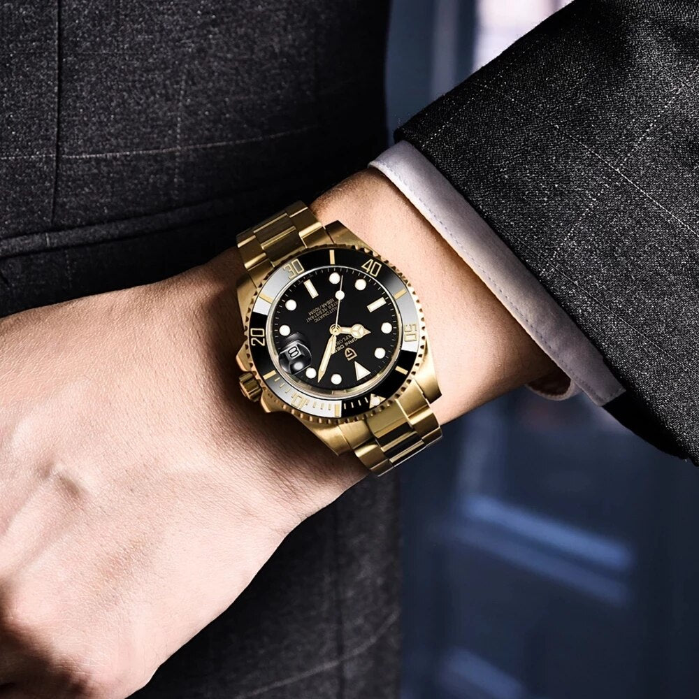 PAGANI Design Stainless Steel 100m Waterproof Watch