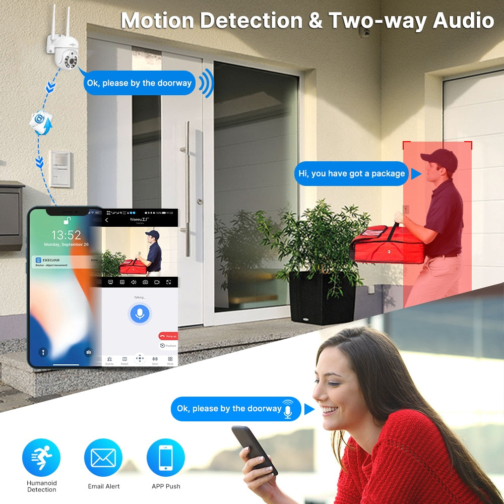 Hiseeu 5MP WiFi CCTV Camera Kit