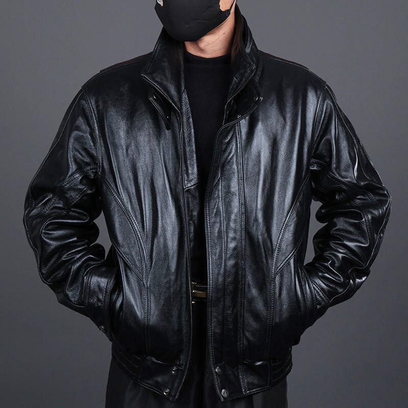 Leather Bomber Jacket