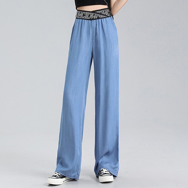 Ice Silk Chiffon Pants