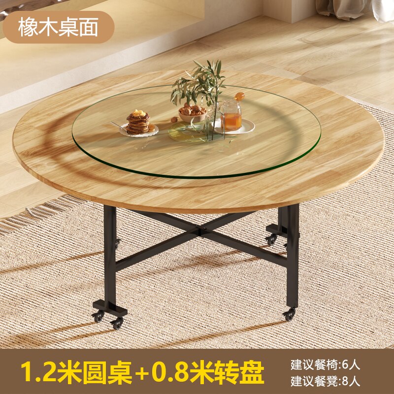 Folding Circular Dining Table