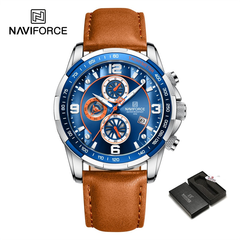 NAVIFORCE Waterproof Leather Watch