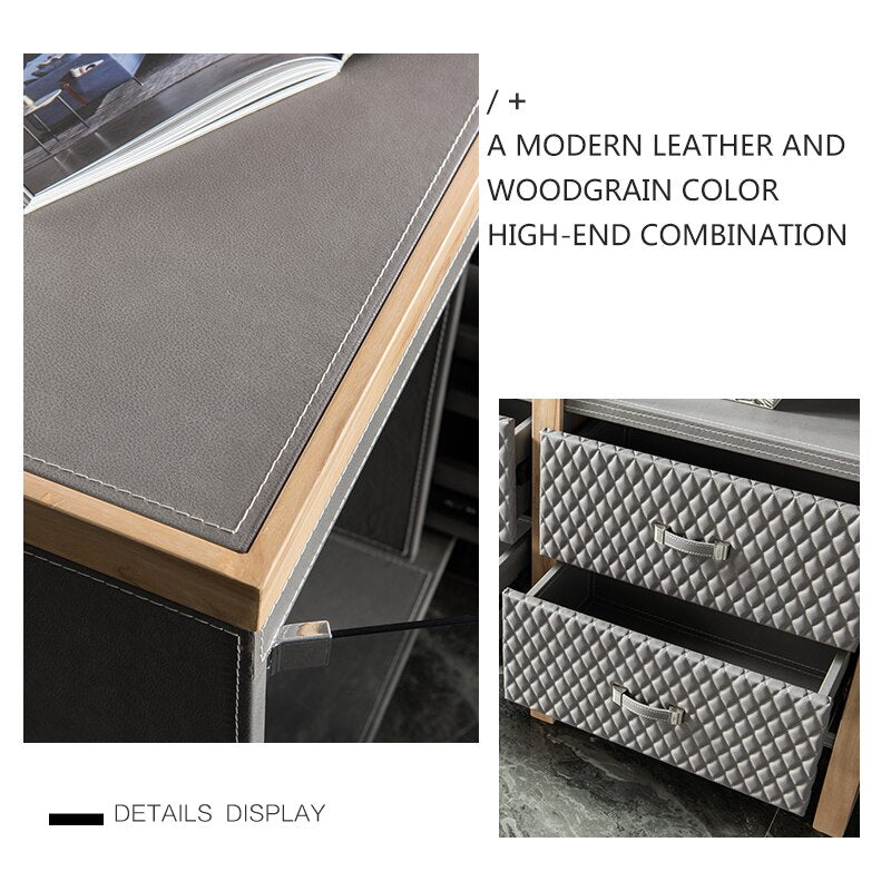 Minimalist Plaid Desk