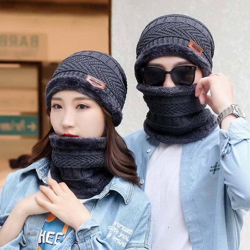 Fleece Knitted Beanie